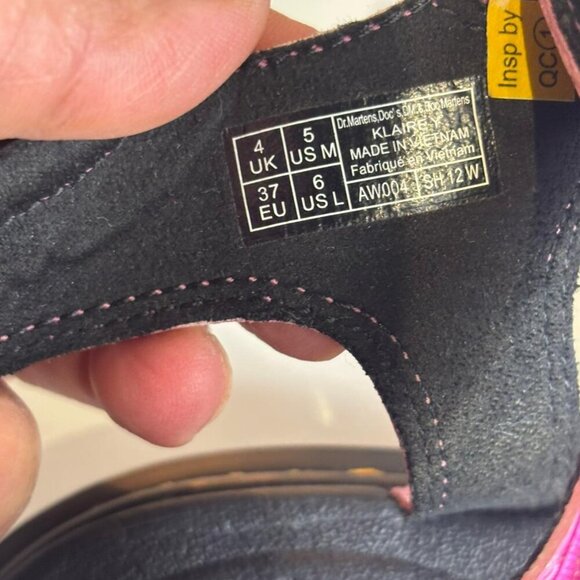 Dr.Martens Junior Klaire Unisex Glitter Sandals Pink Size 5 - Picture 2 of 10